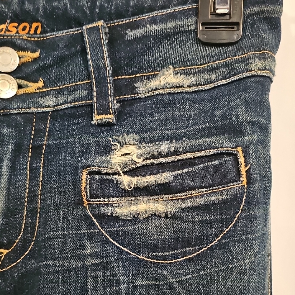 Hudson Jeans Blue Flare Wide Leg Denim - Picture 2 of 11
